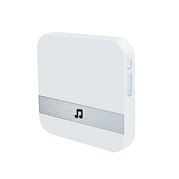Timbre de puerta Timbre enchufable para timbre de entrada de video inalámbrico con selección de músi Tomshoo Blanco