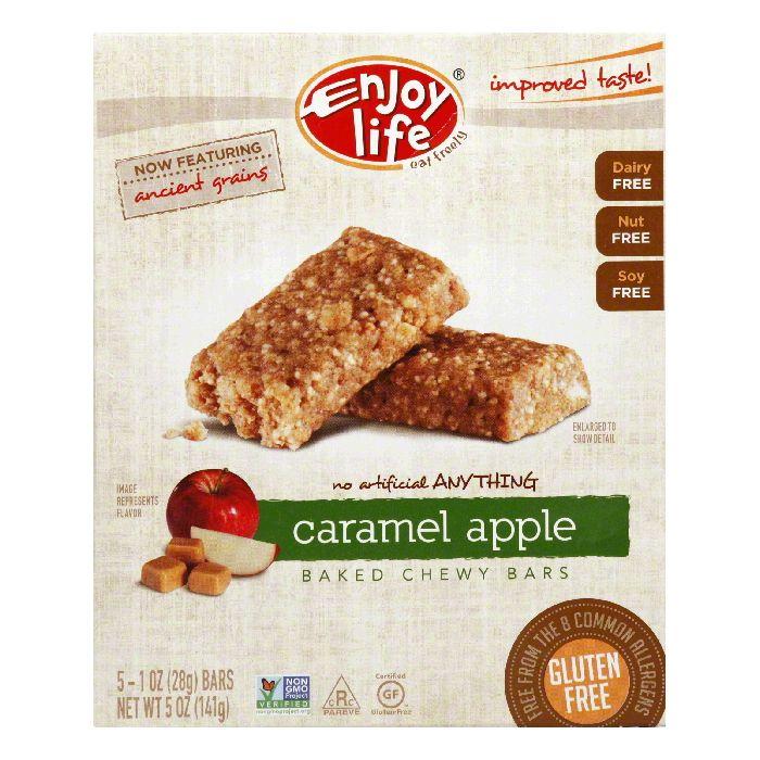 Enjoy Life Gluten Free Caramel Apple Snack Bar, 5 OZ (Pack of 6