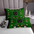 thumbnail image 3 of Erosebridal Green Aztec Coverlet Set King,Hippie Boho Bedding Set,3pcs, 3 of 5