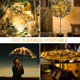 thumbnail image 2 of Cadena de luces LED para exteriores de 200 pies, luces de hadas blancas cálidas que funcionan con pilas y control remoto, luces LED centelleantes para acampar, dormitorio, dormitorio, patio, tapiz, 2 of 5
