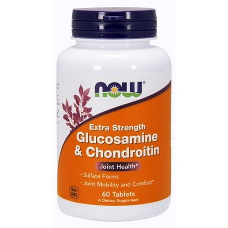 Glucosamine Chondroitin 240 Tabs - Glucosamine & Chondroitin 750mg/600mg per Tab Now Foods 60 Tabs