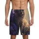 thumbnail image 1 of Fotbe Purple Flower Lazy Cat Pantalones Cortos de Pijama para Hombre, Ropa de Dormir, Pantalones de Pijama Cortos para Hombre-XX-Large, 1 of 6