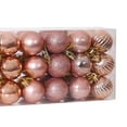 thumbnail image 7 of 36 Pieces Christmas Ball Gift Box, Wedding Xmas Tree Decor,Party Baubles Garden Christmas Ball Ornaments Supplies - Rose Gold, 7 of 7