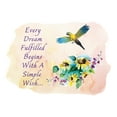 thumbnail image 2 of Watercolor Decal Every Dream Begins With A Simple Wish Living Room Wall Decal for Family Lettering Art Inspirational Quote Design Cute Themed Room Decal - Size: 10 In x 7 In, 2 of 5