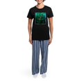 thumbnail image 4 of CafePress - Image1 Pajamas - Women's Short Sleeve Print T-Shirt and Pants Dark Cotton Pajama Set, 4 of 7
