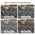 thumbnail image 7 of ODIKA Navy Interlocking Motif Geometric Contemporary Abstract Large for Queen Size Bedroom, Under Bed, Master , Foldable Easy Care, 7 of 7