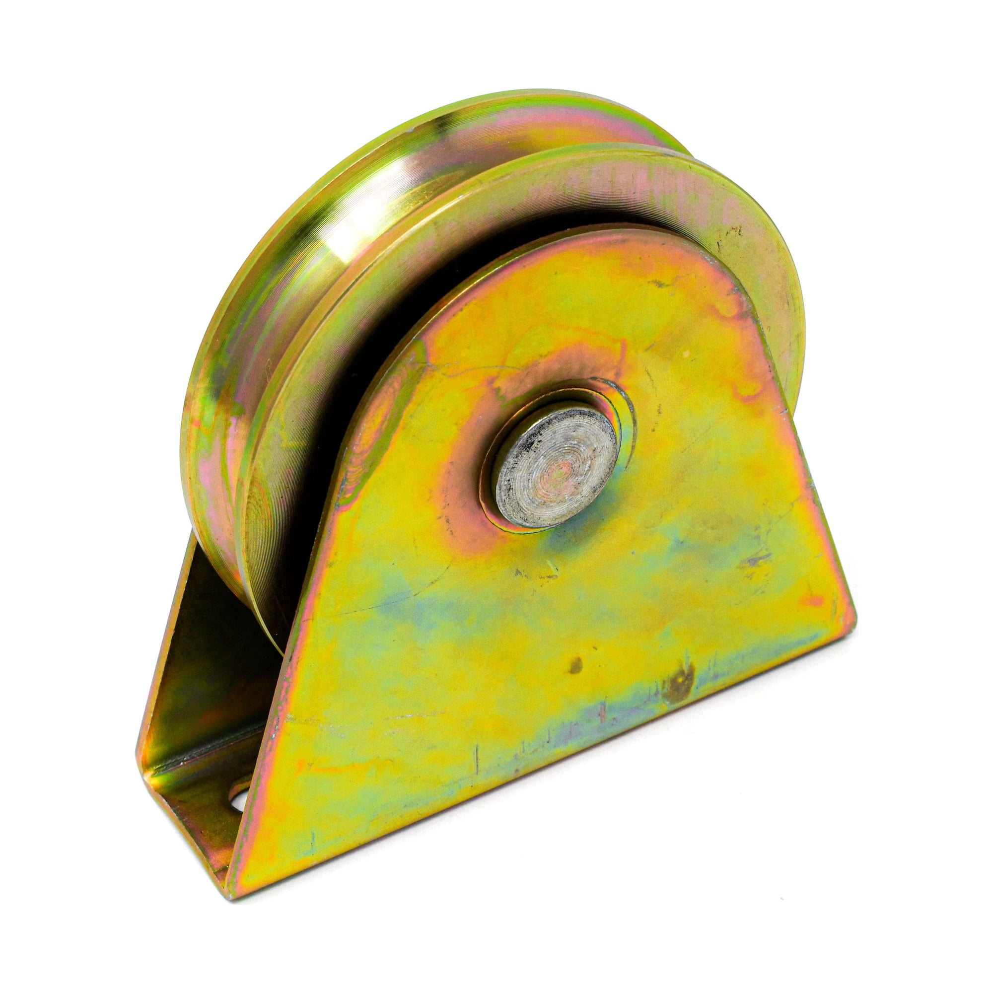 ALEKO V-Groove 4-inch Diameter Wheel for Sliding Gate Track, Gold Color