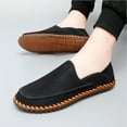 thumbnail image 6 of Mens Anti Slip Driving Shoes Leather Loafers Casual Fashion Leather Shoes Comfortable Soft Walking Shoes Black 7.5 US, 6 of 7