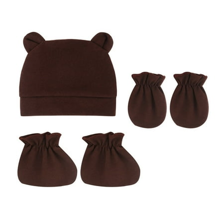 

Noarlalf hats for men Hats Baby Boys Cotton Beanie Caps Hat Baby Soft Skull Caps Hat For Baby Boy s 0-12 Months Hat Mittens And Socks Set baby hats