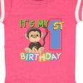 thumbnail image 4 of Inktastic Monkey First Birthday Boys or Girls Baby Bodysuit, 4 of 5
