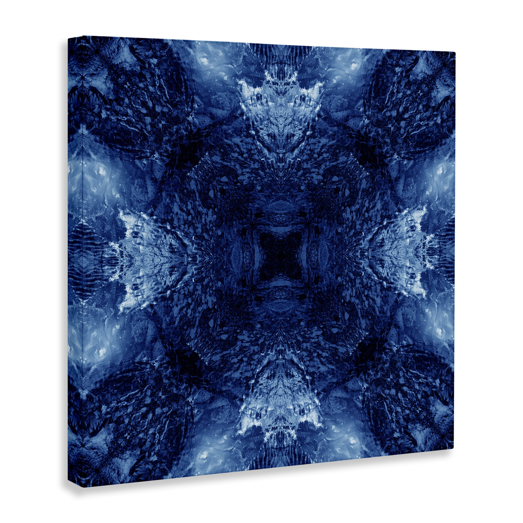 Stupell Industries Symmetrical Tie Dye Pattern Abstract Painting Wrapped Canvas Art Print Wall Art, 24 x 24
