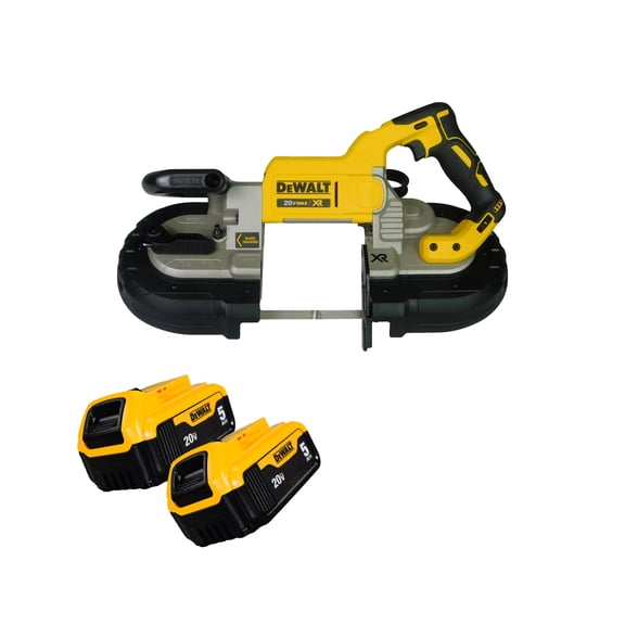 DeWalt DCS374B 20V Max Cordless Deep Cut Band Saw with (2) 5Ah Batteries