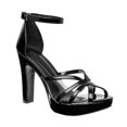 thumbnail image 1 of Sandalia con Tacón Exterior Sintético Color Negro RBCOLLECTION 116666, 1 of 4