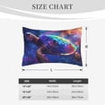 thumbnail image 4 of Lsque Starry Sky Turtle Pattern Pillow Case – Soft & Cozy Throw Pillow Cover, Hypoallergenic Cushion Case for Sleeping Women with Envelope Closure-16"x24", 4 of 6