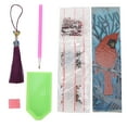 thumbnail image 2 of Tassel Bookmark, Premium Leather Easy To Grip Embroidery Page Mark, Antiwear Tassel Bookmark For Reading Home, 2 of 8