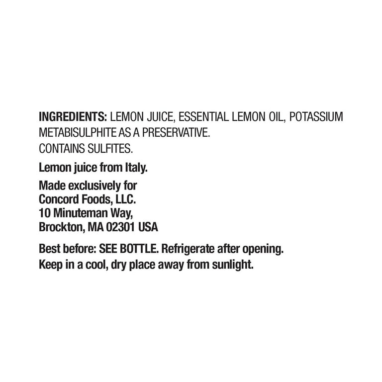 Italia Garden Italian Lemon Juice, 16 fl oz (Pack of 2) - Walmart.com