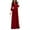 Wine, variant on Mikilon Women's Long Sleeve Dress Casual Crew Neck Lantern Sleeve Dress Belt Pullover Dress