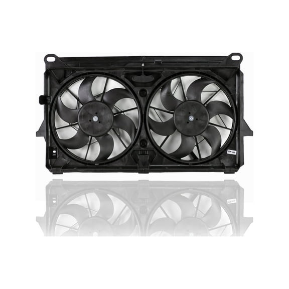 Dual Radiator and Condenser Fan Assembly - Pacific Best Inc. Fit/For GM3115212 05-09 Chevrolet Silverado Avalanche Cadillac Escalade Fits select: 2005-2006 CHEVROLET TAHOE, 2005-2007 GMC NEW SIERRA