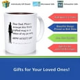 thumbnail image 3 of Personalized Father's Day Funny Humor Novelty Coffee Tea Mug 11 Ounce, Father’s Day Mug, Gifts For Dad, Unique Father's Day Gifts From Son, Daughter, Wife Kids, Coffee Mug For Dad, Birthday, Christmas, 3 of 4
