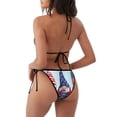 thumbnail image 2 of Zufioo Cute Gnomes in USA1 for Women's Bikini Set,High Elastic Swimsuit and Swim Trunks Two-piece Set-Removable Chest Pad,Strap Style,Pool and Beach Swimwear-Small, 2 of 7