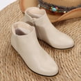 thumbnail image 4 of VitNoiva Kids Ankle Boots Side Zipper Lightweight Winter Toddler And Kids Girls Booties School Shoes, 4 of 7