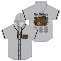 Max McNown The Forever Ain’t Long Enough Tour Baseball Jersey Women Men Hooded Short Sleeve Shirt Casual Trendy T-shirt