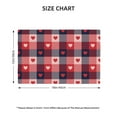thumbnail image 4 of Placemats Set Of 4 / 6, Red Heart Plaid Placemats For Dining Table Indoor/Outdoors Heat Resistant Washable Placemats 18" X 12", 4 of 8