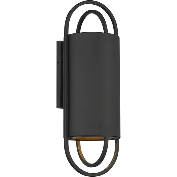 Designers Fountain Nightfall 1 Light Black Outdoor Wall Lantern, D272M-7EW-BK