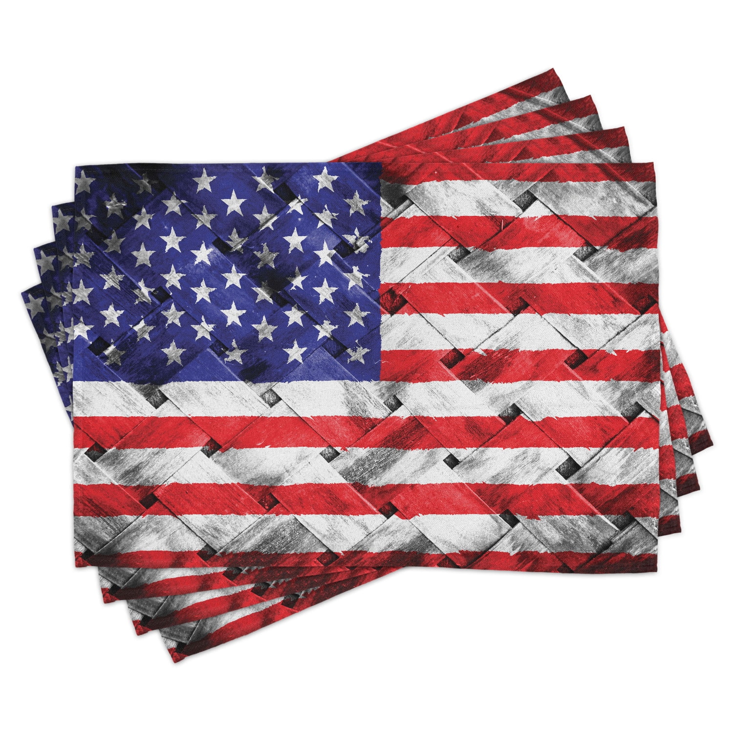 USA Placemats Set of 4 Fourth of July Independence Day ...