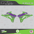 thumbnail image 4 of Kalair GFX Graphics Kit for Kawasaki KX100 (2014-2021) Spear Series, 4 of 5