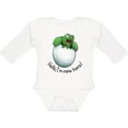 thumbnail image 3 of Inktastic Hello, I'm New Here Cute Baby Turtle Boys or Girls Long Sleeve Baby Bodysuit, 3 of 5