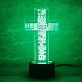 thumbnail image 5 of YSITIAN 3D Jesus God Cross Night Light Lamp Illusion Lights 7 Color Changing Touch Switch Table Desk Decoration Lamps YT05-480, 5 of 5