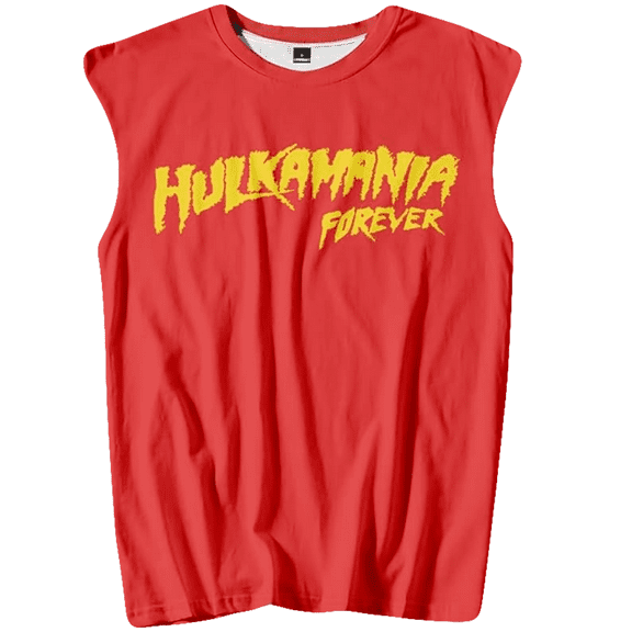 Hulkamania Forever merch gym Tank Tops Unisex Sleeveless Gym Vest Women Men Outdoor Streetwear Tops