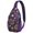 Vintage, variant on Space Geek Sling Backpack, Astronaut and Rocket Design, Celestial Nebula Crossbody Bag for Sci-fi Lovers