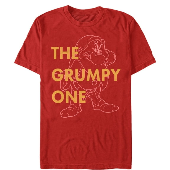 Men's Snow White and the Seven Dwarfs Grumpy One Graphic Tee Red Large