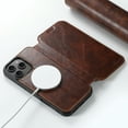 thumbnail image 5 of Allytechgroup Anti-Scratch PU Leather Hard Shell Flip Cell Phone Case with Wallet Phone Case for Apple iPhone 17, Beige, 5 of 8