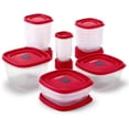 thumbnail image 4 of Rubbermaid Vented Lids BPA Free Plastic Food Storage Containers, Set of 21 (42 Pieces Total), Racer Red | Reusable & Stackable & Easy Find Lids 7-Cup Food Storage and Organization Container, Racer Red, 4 of 7