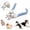 Blue, variant on Pet Nail Clipper Dog Cat Nail Trimmer Labor-Saving Nail Clipper Convenient Dog Grooming Supplies (Pink)