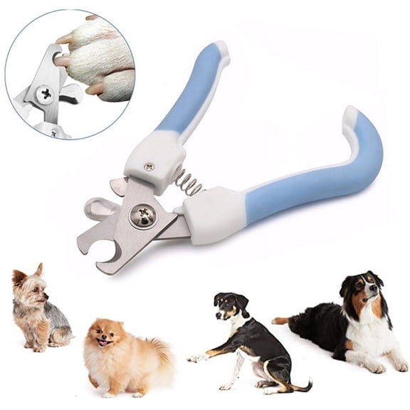 Pet Nail Clipper Dog Cat Nail Trimmer Labor-Saving Nail Clipper Convenient Dog Grooming Supplies (Blue)