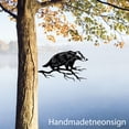 thumbnail image 3 of Handmadetneonsign Badger On Branch Metal Tree Stake, Badger Garden Tree Stake, Badger Metal Tree 68441, 3 of 5