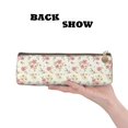 thumbnail image 2 of Naloa Floral Print Leather Pencil Case - Portable Big Capacity Pencil Pouch Organizer Bag Stationery Bag for Work & Office Pencil Pen Case, 2 of 5