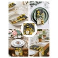 thumbnail image 3 of Yellow Sunflower Cloth Napkins Set of 6 Reusable Dinner Napkins, Farmhouse Vintage Bees Gnomes Cocktail Napkin Washable Table Napkins for Wedding/Holiday Party/Baby Shower 20"x20", 3 of 7
