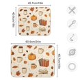 thumbnail image 4 of Yayeee Dish Drying Mat for Kitchen Counter 16"x18" Microfiber Absorbent Pad, Fall Beige Pumpkin, 4 of 7