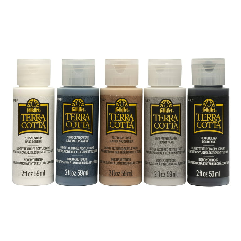FolkArt Terra Cotta Acrylic Craft Paint Set, Essentials, 5 Each