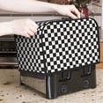 thumbnail image 7 of Haiem Black and White Checkerboard Print Toaster Covers 2 Slice Wide Slot,Bread Dust Cover & Fingerprint Protection,Bread Machine Cover,Appliance Covers, 7 of 7