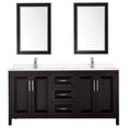 thumbnail image 3 of Wyndham Collection Daria 72" Square Sink Wood Double Bathroom Vanity in Espresso, 3 of 5