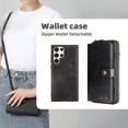 thumbnail image 2 of Feishell for Samsung Galaxy S22 Ultra 5G Crossbody Wallet Case,PU Leather Lager Capacity Detachable Cover Magnetic Buckle Card Slots Zipper Pocket Stand Phone Case with Adjustable Shoulder Strap,Black, 2 of 8