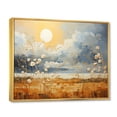thumbnail image 2 of Designart "Clouds Prairies compositions IV" Landscapes Floater Framed Canvas Print, 2 of 7