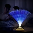 thumbnail image 5 of Color Changing Crystal Base – 13” LED Fiber Optic Lamp - USB/Battery Powered – Fiber Optic Light Sensory Lamp - Fiber Optics Center Sensor, 5 of 7
