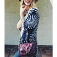 thumbnail image 3 of Mujeres Verano Vintage Cardigan Geometría Imprimir Kimono Beach Cover Up Bikini Outwear Azul Oscuro Eccomum M, 3 of 7